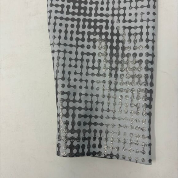 Peloton Leggings Womens Small White Wilver Metallic Workout Athletic‎ Tight - Picture 6 of 9